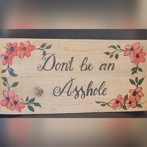 Funny Wooden Wall Sign